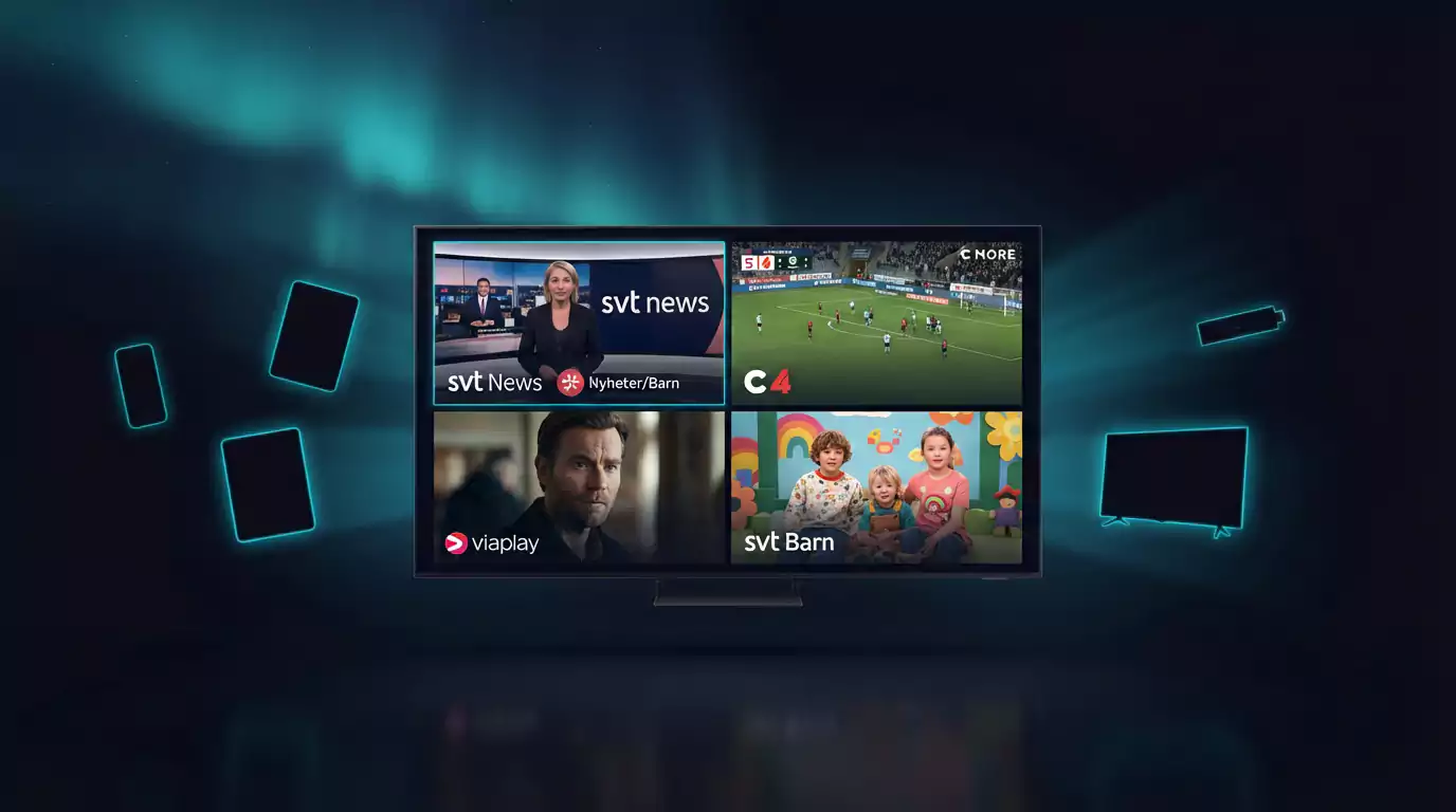 Nordic IPTV HD Sverige 2026 &mdash; SVT TV4 Viaplay Allsvenskan 4K Ultra HD